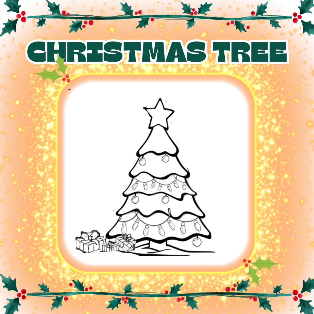 Free Christmas Tree Drawing