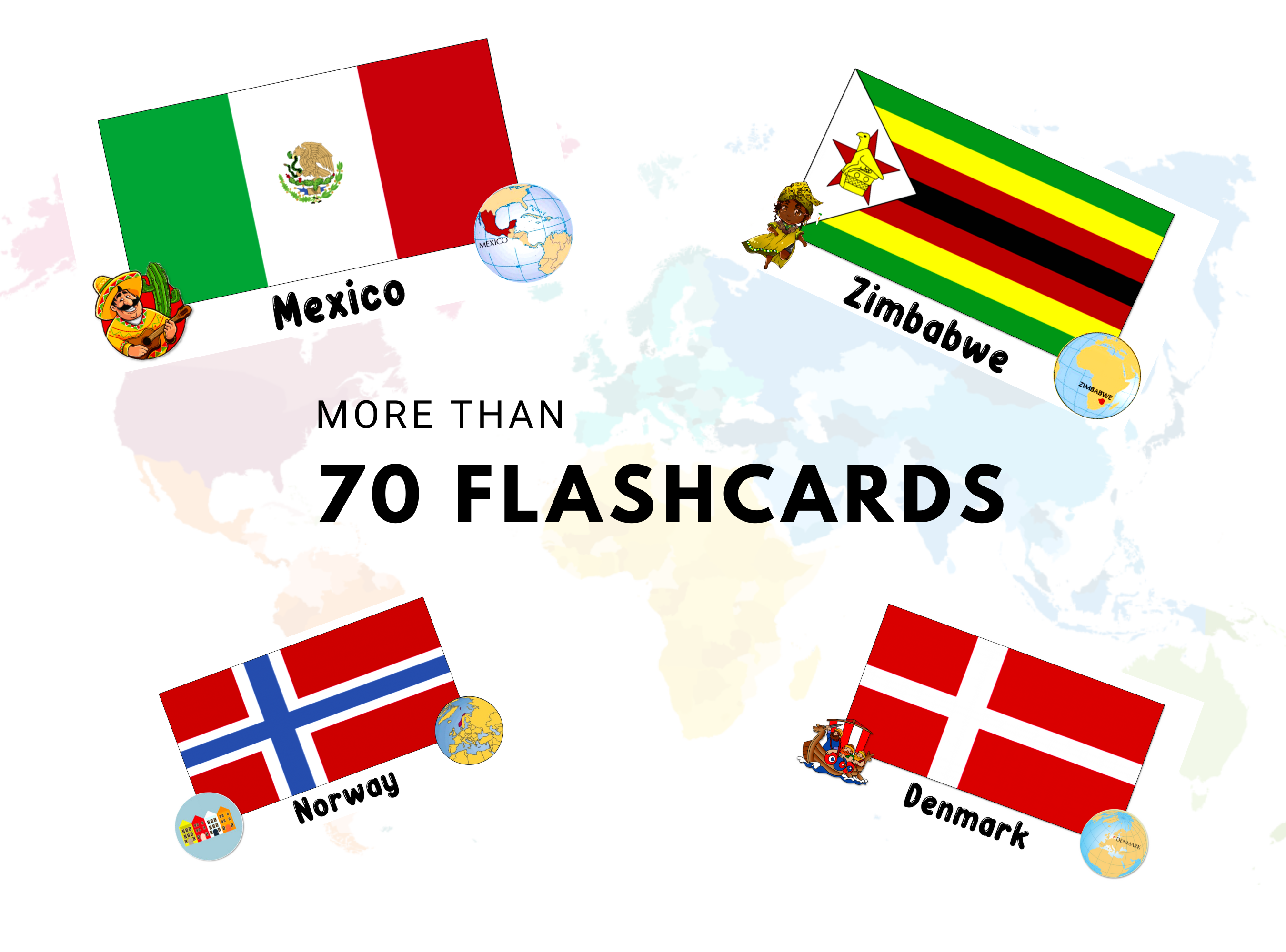Big Brain Flashcards Countries IProf Shop