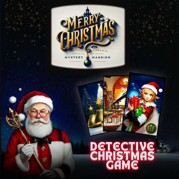 Merry christmas mystery board card game digital resource