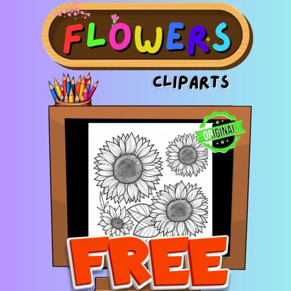 FREE Sunflower Clipart Spring