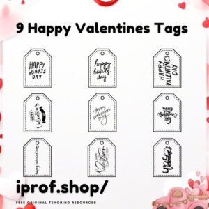 happy valentines day free Valentine printables PDF